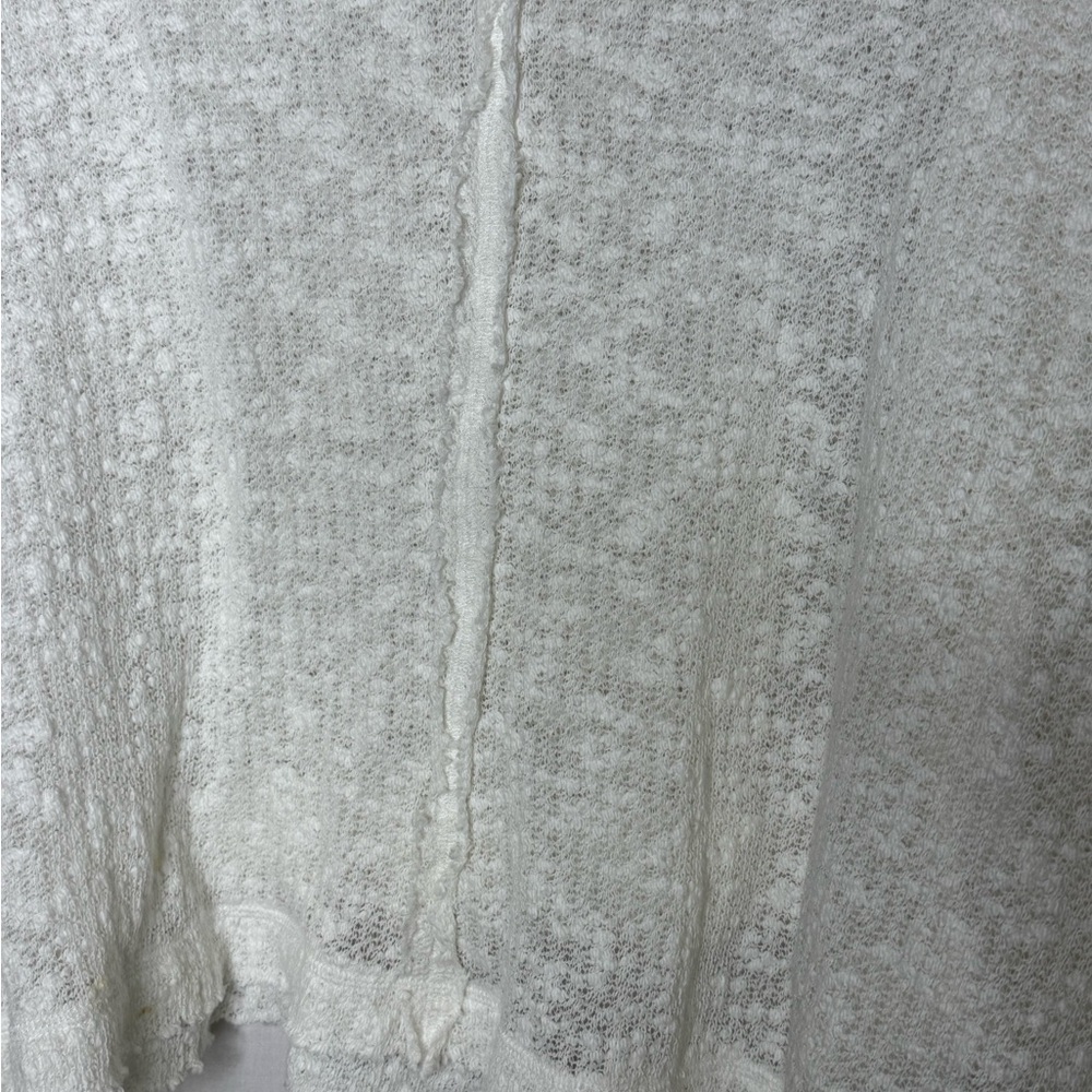 We The Free Womens Island Girl Sweater White‎ L Oversized Boho Festival Beachy - Picture 12 of 16